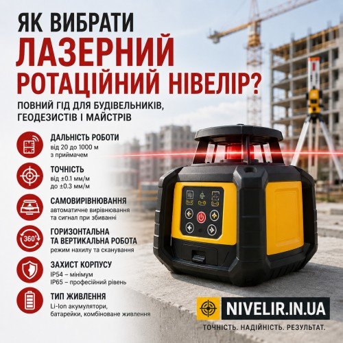 Как выбрать лазерный ротационный нивелир: полный гид для строителей, геодезистов и мастеров